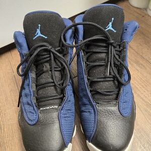 Nike Black and Blue Sneakers